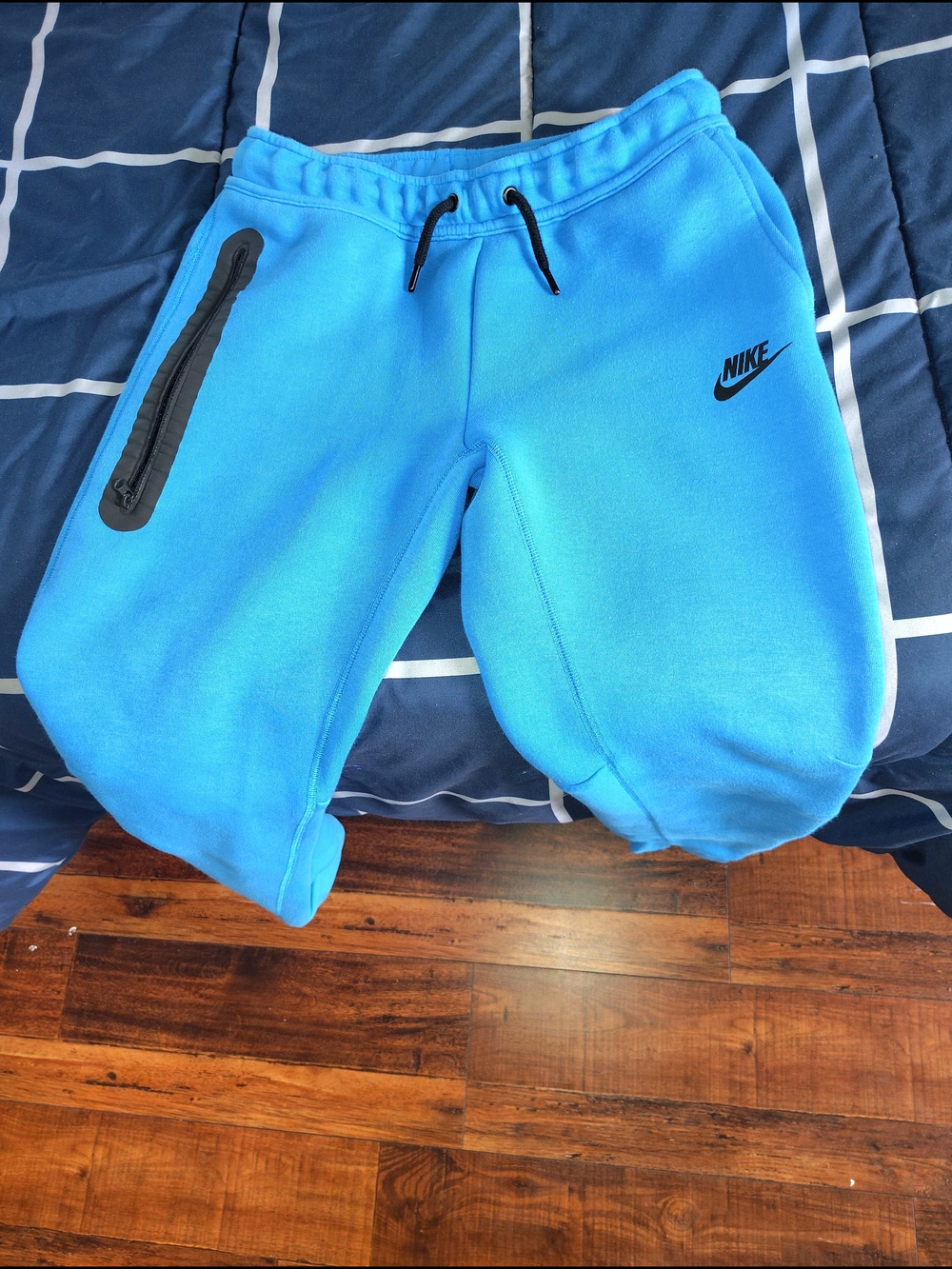 Nike Light Blue & Teal Zip Hoodie and Joggers Set - Picture 5 of 5